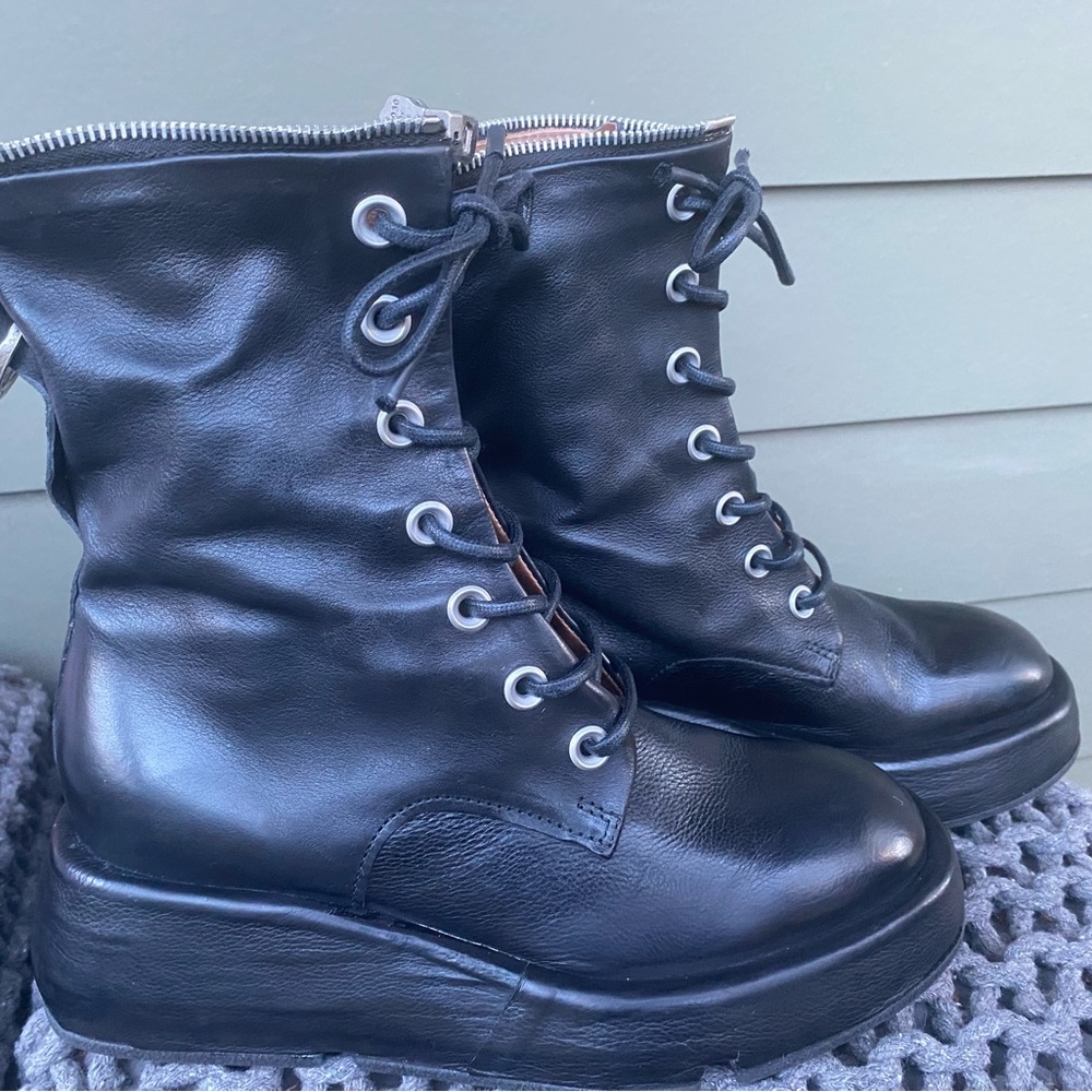 NEW AS98 37 6.5-7 NEW THIS SEASON FROM GERMANY NERO MID CALF CONVERTIBLE BOOT - Picture 8 of 11